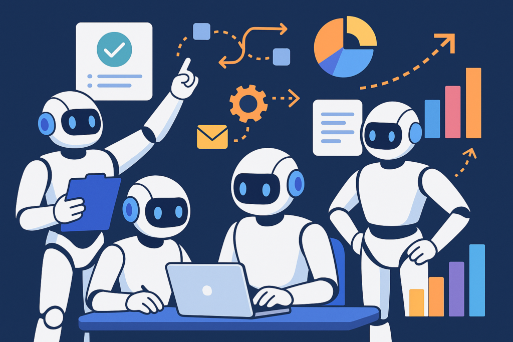 AI агенти управляват бизнес процеси, автоматизация, CRM и маркетинг